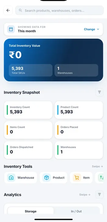 ABS ERP — mobile app — mobile app for ARDENS BUSINESS SOLUTIONS PRIVATE LIMITED — CHENNAI, INDIA