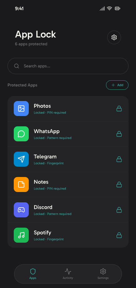 App Lock Android App