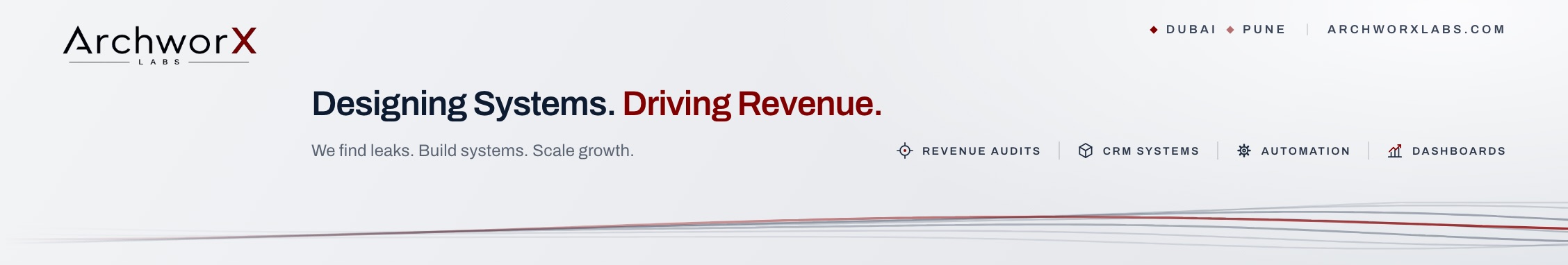 LinkedIn company cover — v3 services, light