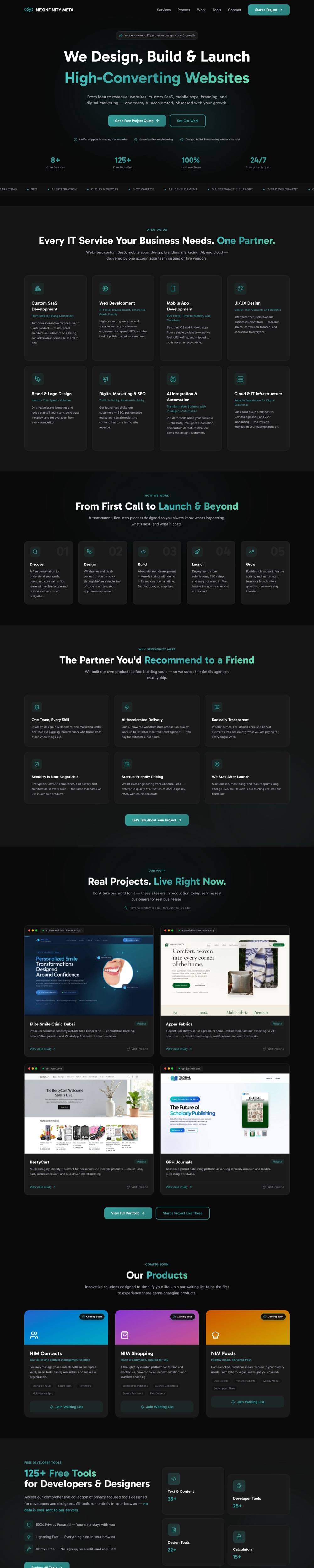 NEXINFINITY META Website