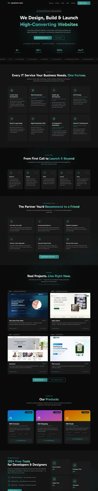 NEXINFINITY META Website