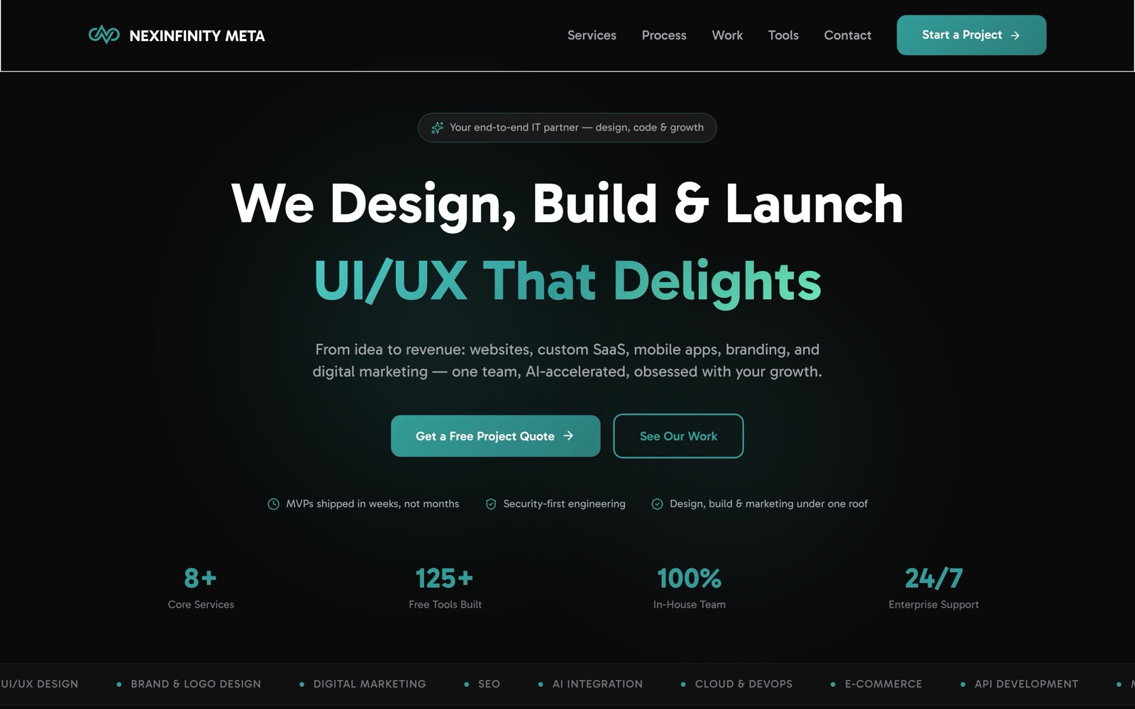 NEXINFINITY META Website