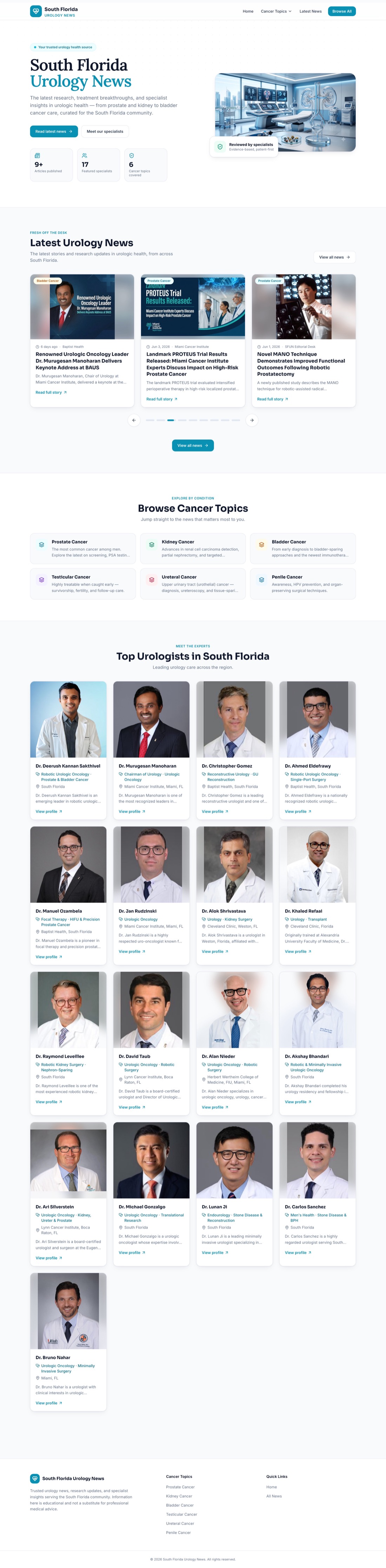 South Florida Urology News